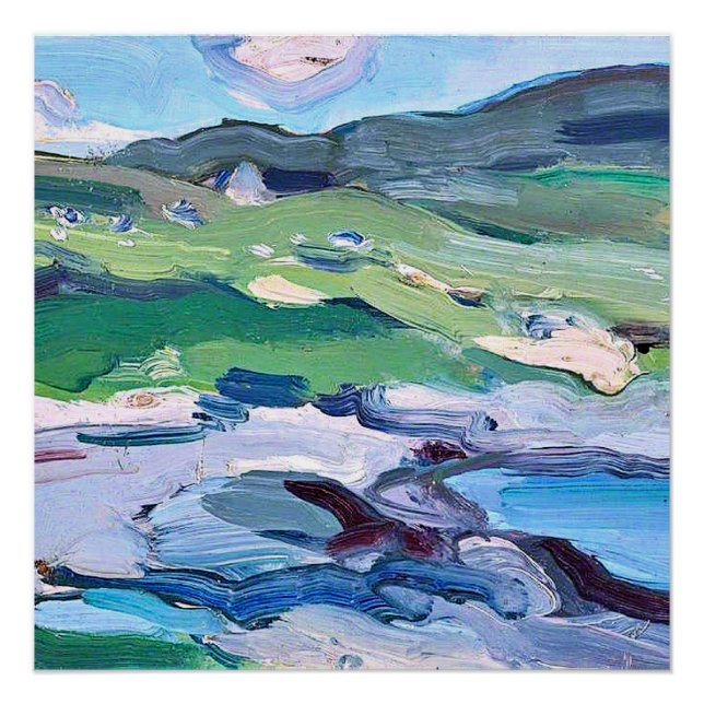 Póster Barra, na Escócia, pintura de Samuel Peploe, (Frente)