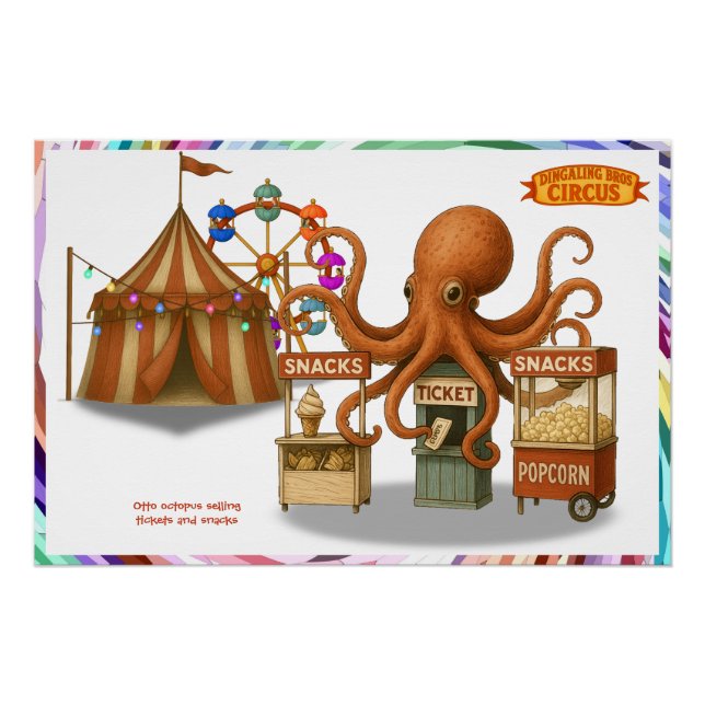 Póster Barraca de lanche do circo de Otto (Frente)