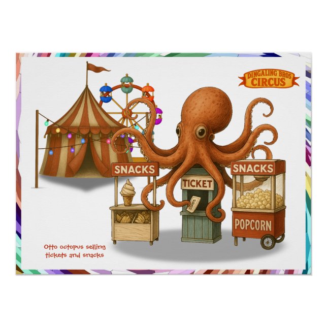 Póster Barraca de lanche do circo de Otto (Frente)