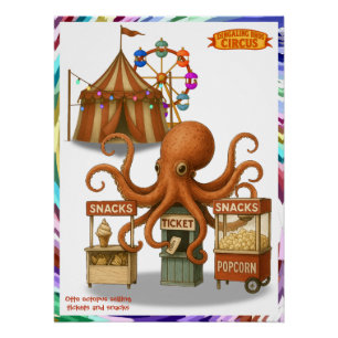 Póster Barraca de lanches do circo de Otto