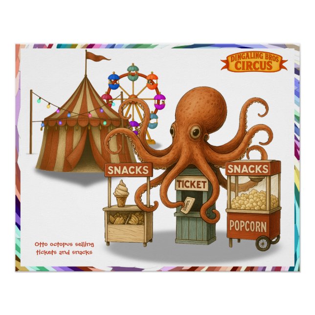 Póster Barraca de lanches do circo de Otto (Frente)
