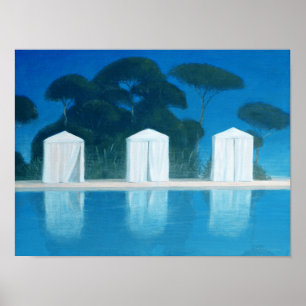 Póster Barracas da piscina