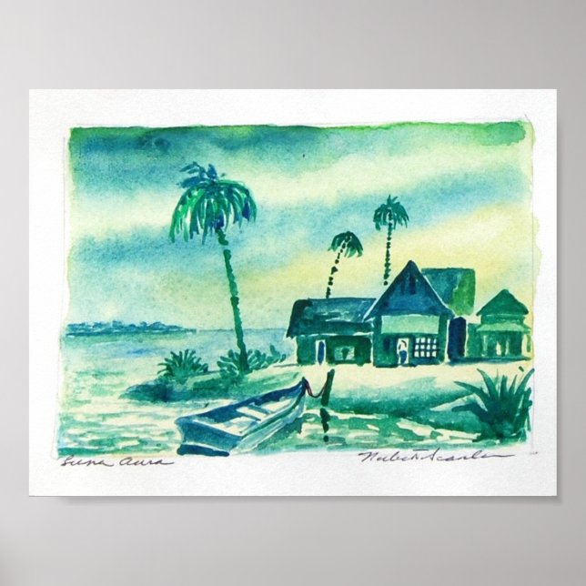 Póster barracas de praia (Frente)