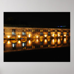 Poster Barragem Vauban em Estrasburgo à noite