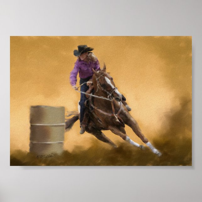 Poster Barrel Racing (Frente)