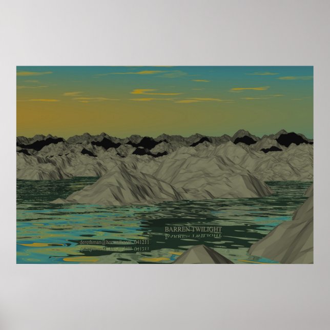 Póster Barren (impressão) (Frente)