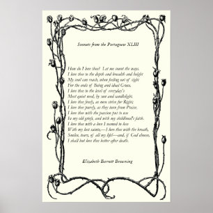 Poster Barrett Browning - Sonnets dos portugueses 43