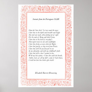 Poster Barrett Browning - Sonnets dos portugueses 43