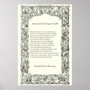 Poster Barrett Browning - Sonnets dos portugueses 43