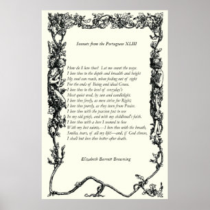 Poster Barrett Browning - Sonnets dos portugueses 43