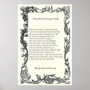 Poster Barrett Browning - Sonnets dos portugueses 43