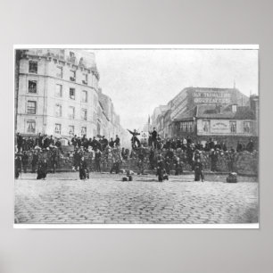 Póster Barricada no Faubourg Santo-Antoine