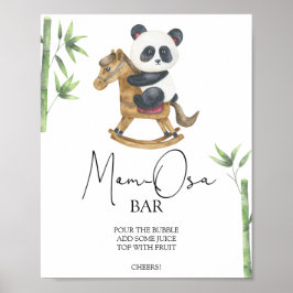 Poster Barriga de urso panda Momosa