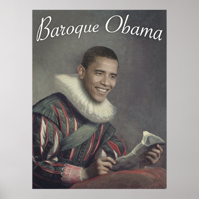 Póster Barroco Obama (Frente)