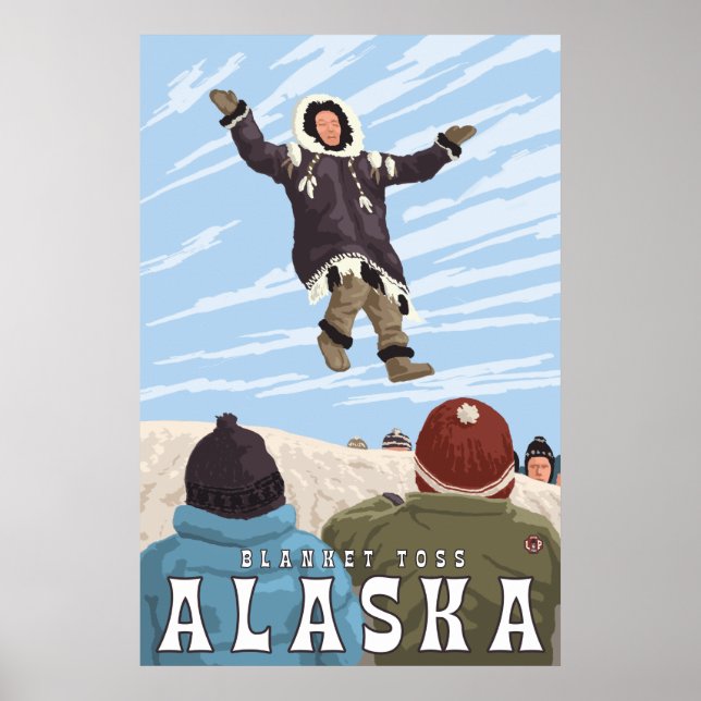Póster Barrow, Alaska Blanket Toss (Frente)
