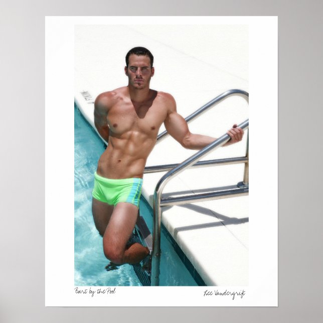 Póster Bart-4771, Bart pela Piscina, Lee Vandergrift (Frente)