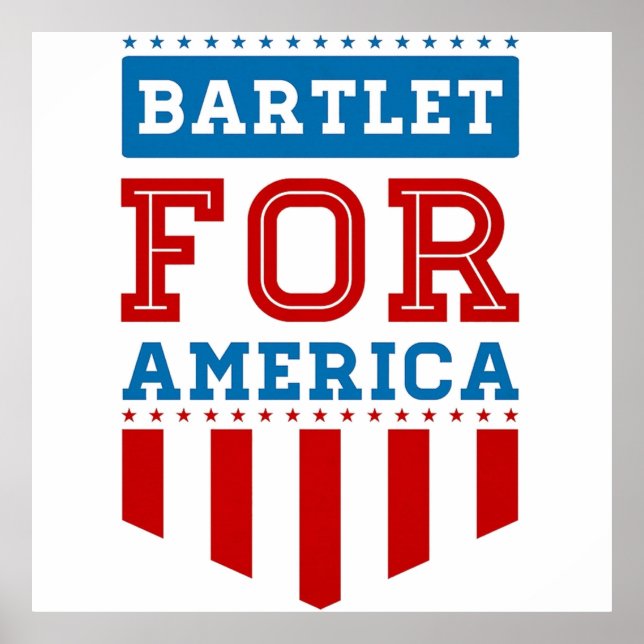 Poster bartlet para a américa (Frente)