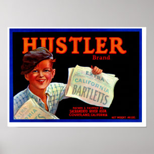 Póster Bartletes Hustler