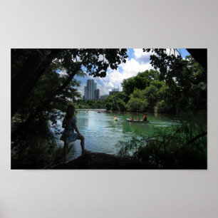 Póster Barton Creek / Ladybird Lake - Austin, Texas