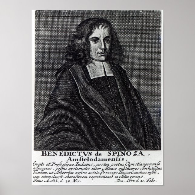 Poster Baruch de Spinoza (Frente)