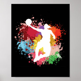 Poster Basbol Splash Watercolor