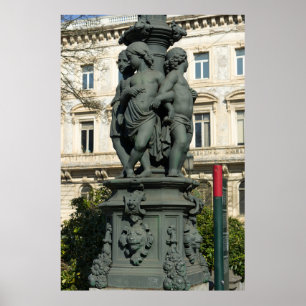 Poster Base de Posto da lâmpada do ornamentado