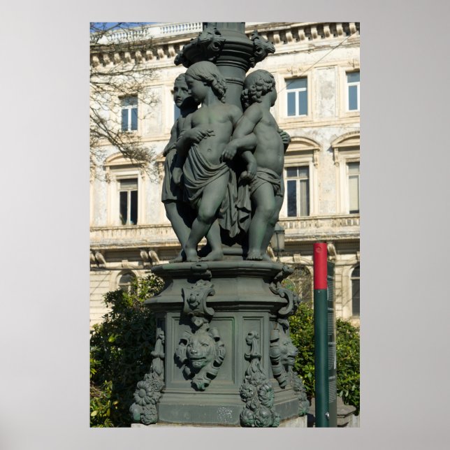 Poster Base de Posto da lâmpada do ornamentado (Frente)