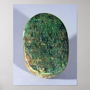 Póster Base de um escaravelho do casamento de Amenhotep