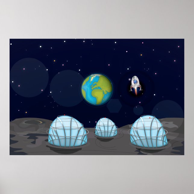 Poster Base Lunar (Frente)