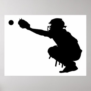 Poster Baseball Catcher