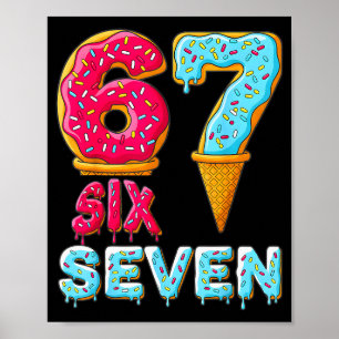 Poster Baseball Drip Número 67 Jogador 67 Meme Sorvete D