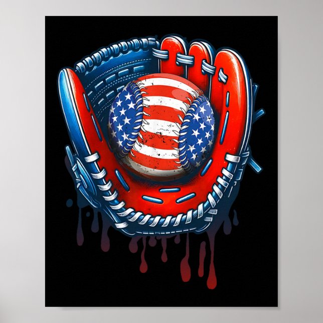 Poster Baseball Drivers Sorvete Sprinkles 4 De Julho Base (Frente)