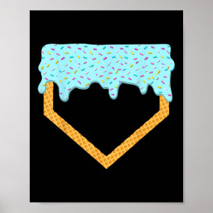 Poster Baseball Driys Home Plate Sorvete Esporte