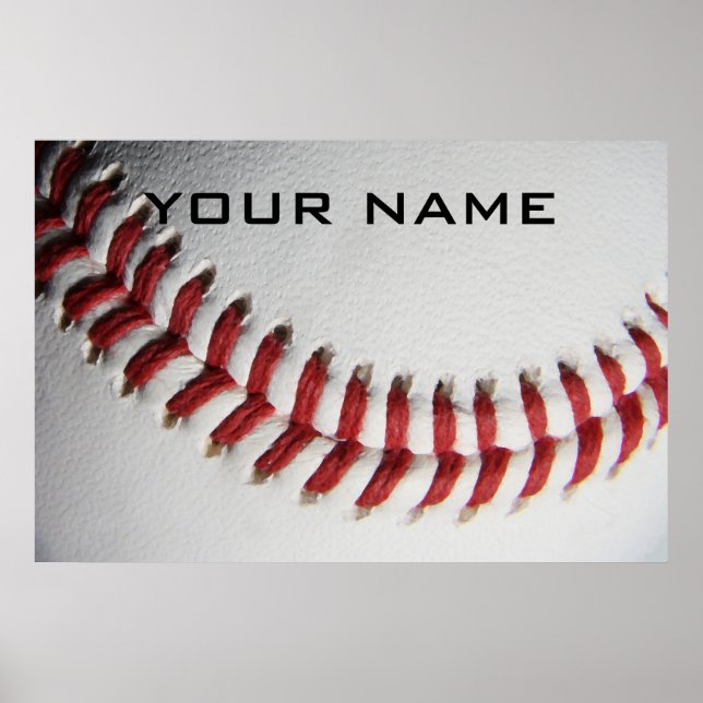 Poster Baseball Inspirational Adicione seu nome (Frente)