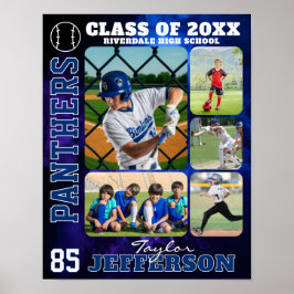 Poster Baseball Team High School Sports Picture Collage