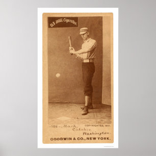 Póster Basebol 1887 de Connie Mack
