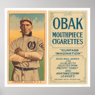 Póster Basebol 1910 de Cameron Oakland
