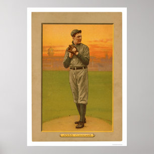 Póster Basebol 1911 de Addie Joss Cleveland