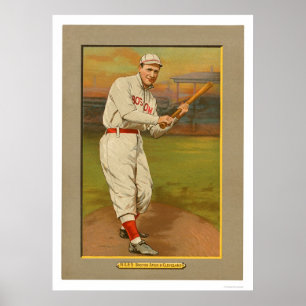 Póster Basebol 1911 de Harry Niles Red Sox