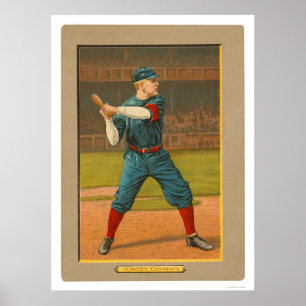 Póster Basebol 1911 dos vermelhos de Tom Downey