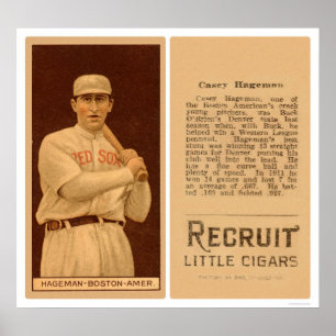 Póster Basebol 1912 de Casey Hageman Red Sox