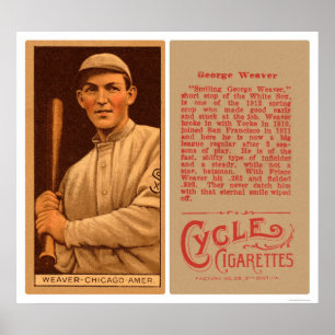 Poster Basebol 1912 de White Sox do tecelão do fanfarrã