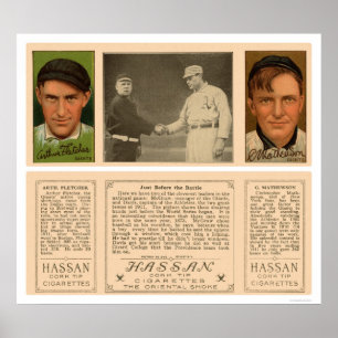Póster Basebol 1912 do McGraw Giants dos world series