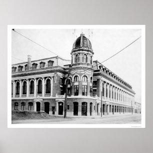 Póster Basebol 1913 do parque de Shibe