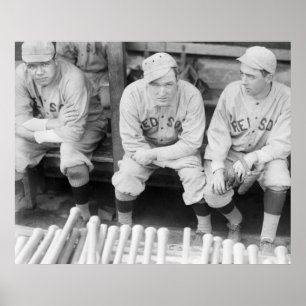 Póster Basebol 1916 de Boston