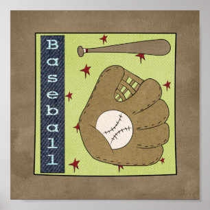 Póster Basebol (coleção desportiva)