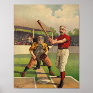 Poster Basebol do vintage