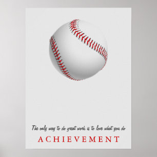 Poster Basebol inspirador da realização