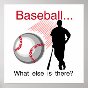 Póster Basebol que t-shirt e presentes outros