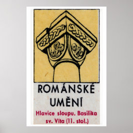 Poster Basilica Column - Matchbox Print - Czech Wall Art